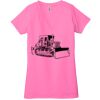 Ladies' Jersey Short-Sleeve Deep V-Neck T-Shirt Thumbnail