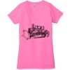 Ladies' Jersey Short-Sleeve Deep V-Neck T-Shirt Thumbnail