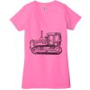 Ladies' Jersey Short-Sleeve Deep V-Neck T-Shirt Thumbnail