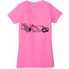 Ladies' Jersey Short-Sleeve Deep V-Neck T-Shirt Thumbnail