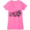 Ladies' Jersey Short-Sleeve Deep V-Neck T-Shirt Thumbnail