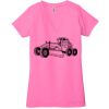 Ladies' Jersey Short-Sleeve Deep V-Neck T-Shirt Thumbnail