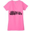 Ladies' Jersey Short-Sleeve Deep V-Neck T-Shirt Thumbnail