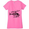 Ladies' Jersey Short-Sleeve Deep V-Neck T-Shirt Thumbnail