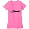 Ladies' Jersey Short-Sleeve Deep V-Neck T-Shirt Thumbnail