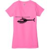 Ladies' Jersey Short-Sleeve Deep V-Neck T-Shirt Thumbnail