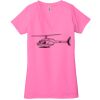 Ladies' Jersey Short-Sleeve Deep V-Neck T-Shirt Thumbnail
