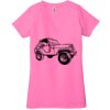 Ladies' Jersey Short-Sleeve Deep V-Neck T-Shirt Thumbnail
