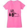 Ladies' Jersey Short-Sleeve Deep V-Neck T-Shirt Thumbnail
