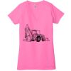 Ladies' Jersey Short-Sleeve Deep V-Neck T-Shirt Thumbnail
