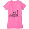 Ladies' Jersey Short-Sleeve Deep V-Neck T-Shirt Thumbnail