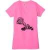 Ladies' Jersey Short-Sleeve Deep V-Neck T-Shirt Thumbnail