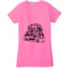 Ladies' Jersey Short-Sleeve Deep V-Neck T-Shirt Thumbnail