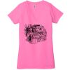 Ladies' Jersey Short-Sleeve Deep V-Neck T-Shirt Thumbnail