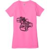 Ladies' Jersey Short-Sleeve Deep V-Neck T-Shirt Thumbnail