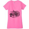 Ladies' Jersey Short-Sleeve Deep V-Neck T-Shirt Thumbnail