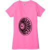 Ladies' Jersey Short-Sleeve Deep V-Neck T-Shirt Thumbnail