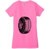 Ladies' Jersey Short-Sleeve Deep V-Neck T-Shirt Thumbnail