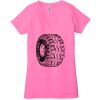 Ladies' Jersey Short-Sleeve Deep V-Neck T-Shirt Thumbnail