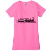 Ladies' Jersey Short-Sleeve Deep V-Neck T-Shirt Thumbnail