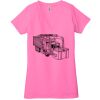 Ladies' Jersey Short-Sleeve Deep V-Neck T-Shirt Thumbnail