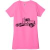 Ladies' Jersey Short-Sleeve Deep V-Neck T-Shirt Thumbnail