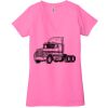 Ladies' Jersey Short-Sleeve Deep V-Neck T-Shirt Thumbnail