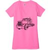 Ladies' Jersey Short-Sleeve Deep V-Neck T-Shirt Thumbnail