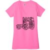 Ladies' Jersey Short-Sleeve Deep V-Neck T-Shirt Thumbnail