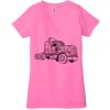 Ladies' Jersey Short-Sleeve Deep V-Neck T-Shirt Thumbnail