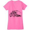 Ladies' Jersey Short-Sleeve Deep V-Neck T-Shirt Thumbnail