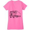 Ladies' Jersey Short-Sleeve Deep V-Neck T-Shirt Thumbnail