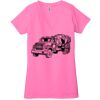 Ladies' Jersey Short-Sleeve Deep V-Neck T-Shirt Thumbnail