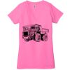 Ladies' Jersey Short-Sleeve Deep V-Neck T-Shirt Thumbnail