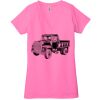 Ladies' Jersey Short-Sleeve Deep V-Neck T-Shirt Thumbnail