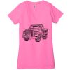 Ladies' Jersey Short-Sleeve Deep V-Neck T-Shirt Thumbnail