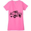 Ladies' Jersey Short-Sleeve Deep V-Neck T-Shirt Thumbnail