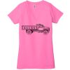 Ladies' Jersey Short-Sleeve Deep V-Neck T-Shirt Thumbnail