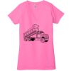 Ladies' Jersey Short-Sleeve Deep V-Neck T-Shirt Thumbnail