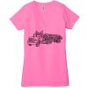 Ladies' Jersey Short-Sleeve Deep V-Neck T-Shirt Thumbnail