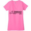 Ladies' Jersey Short-Sleeve Deep V-Neck T-Shirt Thumbnail