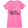 Ladies' Jersey Short-Sleeve Deep V-Neck T-Shirt Thumbnail
