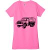 Ladies' Jersey Short-Sleeve Deep V-Neck T-Shirt Thumbnail