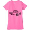 Ladies' Jersey Short-Sleeve Deep V-Neck T-Shirt Thumbnail