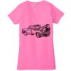 Ladies' Jersey Short-Sleeve Deep V-Neck T-Shirt Thumbnail