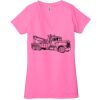 Ladies' Jersey Short-Sleeve Deep V-Neck T-Shirt Thumbnail