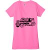 Ladies' Jersey Short-Sleeve Deep V-Neck T-Shirt Thumbnail