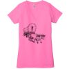 Ladies' Jersey Short-Sleeve Deep V-Neck T-Shirt Thumbnail