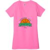 Ladies' Jersey Short-Sleeve Deep V-Neck T-Shirt Thumbnail