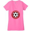 Ladies' Jersey Short-Sleeve Deep V-Neck T-Shirt Thumbnail